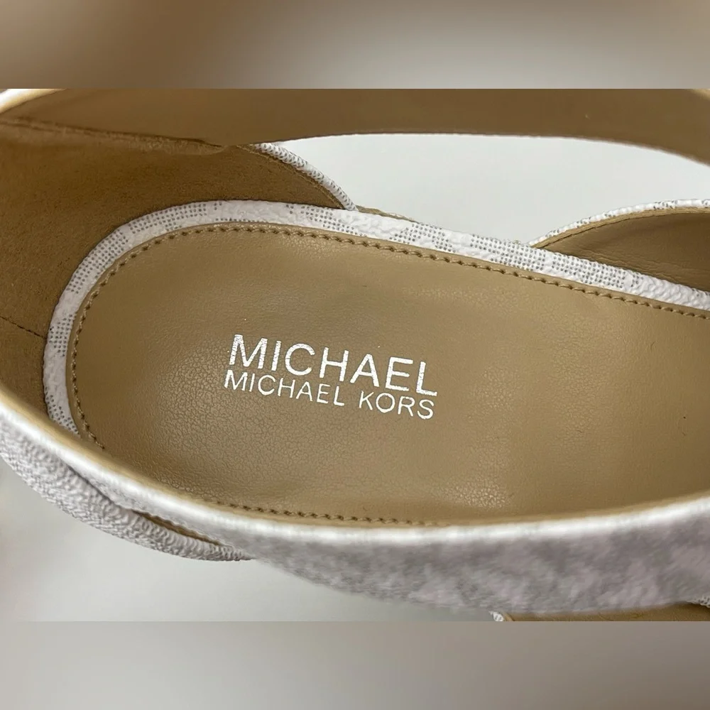 Michael Kors Women's Caged Espadrille Wedges Platform Sandals Shoes - Picture 6 of 16
